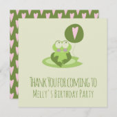 Valentines Jour Grenouille Anniversaire Merci (Devant / Derrière)