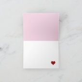 Valentines Jour Hibou plié Merci Note (Intérieur)
