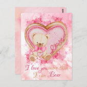 Valentines jour mignon Carte postale (Devant / Derrière)