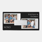 Valentines Jour Noir Deux Photo Collage Bureau Mat (Clavier et souris)