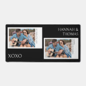 Valentines Jour Noir Deux Photo Collage Bureau Mat (Recto)