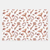 Valentines Jour Romantique Enveloppement Feuilles  (Devant 2)