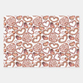 Valentines Jour Romantique Enveloppement Feuilles  (Devant)