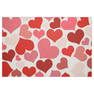 valentines jour rouge rose coeurs tissu