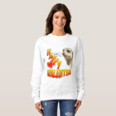 Valentines Meerkat Sweatshirt de base (Devant entier)