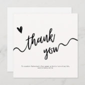 Valentines minimalistes modifiables jour Carte cad (Devant / Derrière)