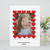 valentines modernes carte photo, valentines simple (Debout devant)