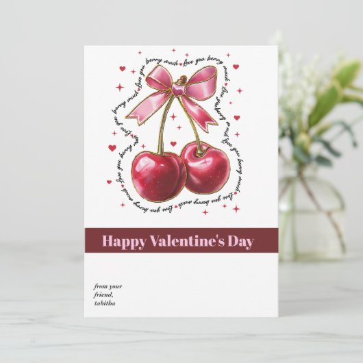 valentines modernes carte photo, valentines simple (Debout devant)