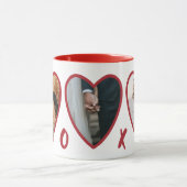 Valentines modernes RedHearts Photo Mug (Centre)