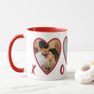 Valentines modernes RedHearts Photo Mug