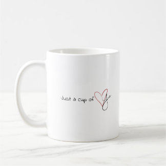 Valentines mug : "Juste une tasse d'amour"
