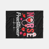 Valentines Nurse Practitioner Scrubs Nurse Life St Fleece Deken (Voorkant (Horizontaal))