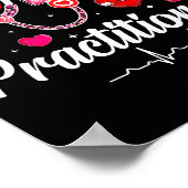Valentines Nurse Practitioner Scrubs Nurse Life St Poster (Hoek)