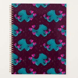 Valentine's Octopus and Hearts Planner