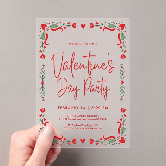 Valentine's party Invitation (In situ (ordinateur de poche))