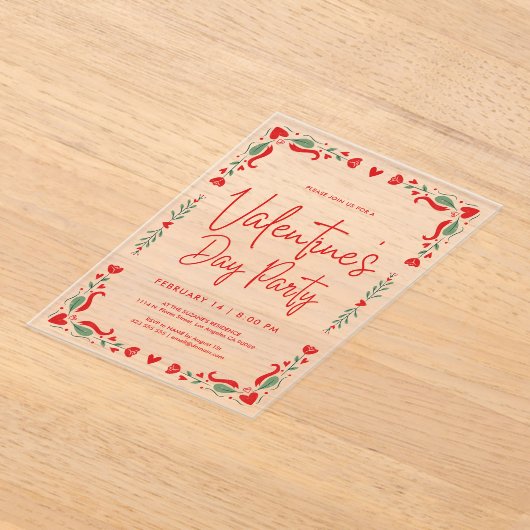 Valentine's party Invitation (Poser)
