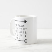 Valentines personnalisées Drôle Mug - Loony (Devant gauche)