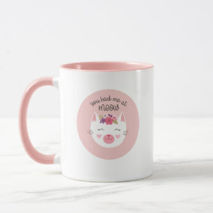 Valentines personnalisées Jour mignonne Chat Mug