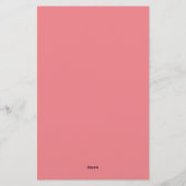 Valentines personnalisées Love Hearts Papeterie (Dos)