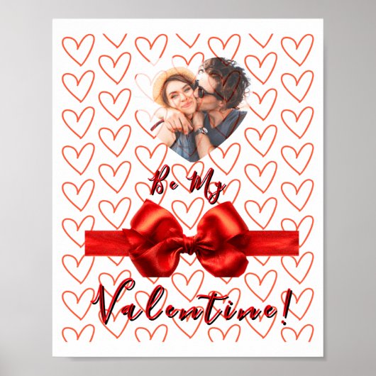 Valentines Red Nk Izable Photo  Poster (Voorkant)