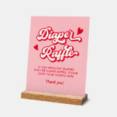 Valentines rouges et roses Baby shower Déchets Raf (Angle)