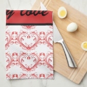 Valentines Serviette Coeur (Quart Plié)