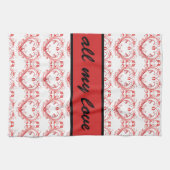 Valentines Serviette Coeur (Horizontal)