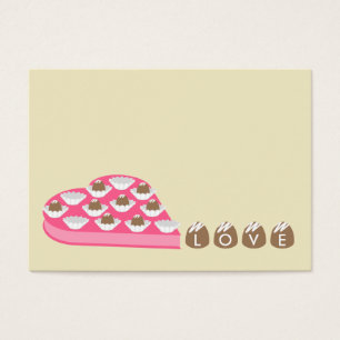 Valentine's - Set of 100 - Cartes chocolatées