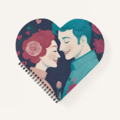 Valentines spiral notebook notitieboek (Voorkant)