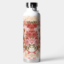 Valentine's ,Teddy Bear,Pink Love Heart and Flower