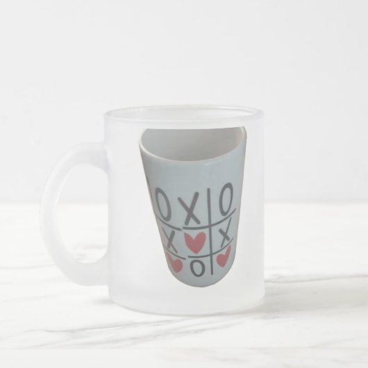 valentines tick tok toe mug matglas koffiemok (Links)
