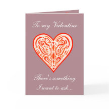 Valentines trouwkaart huwelijksaanzoek