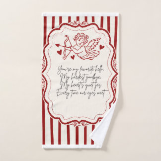 Valentines unieke stijl van Sommer Hamilton Handdoek
