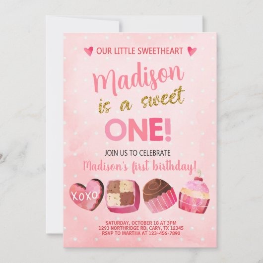 Valentines Valentine invitation d'anniversaire fil (Devant)