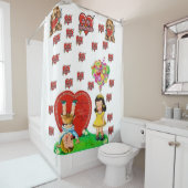 valentines vintage rideau (En situation)