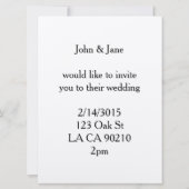 Valentines vintages cartes de jour invitations rét (Dos)