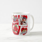 Valentines vintages Mug pour enseignant (Devant droit)