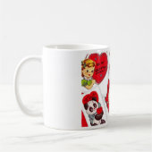 Valentines vintages Mug pour enseignant (Gauche)