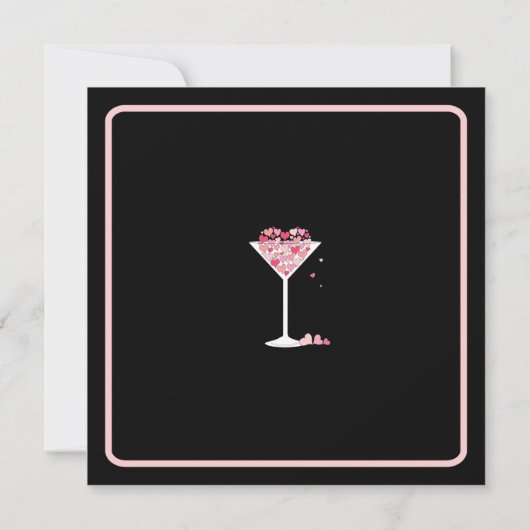 Valentini Martini Valentines Invitation à la fête  (Dos)