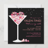 Valentini Martini Valentines Invitation à la fête (Devant)