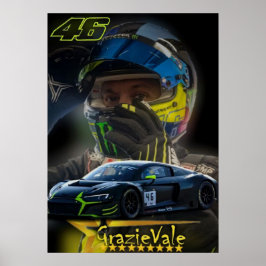 valentino rossi, moto gp legend,    the doctor 46, poster