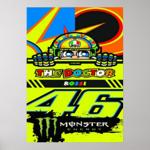 valentino rossi, moto gp legende,    de dokter 46, poster
