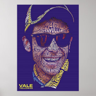 valentino rossi, moto gp legende,    de dokter 46, poster