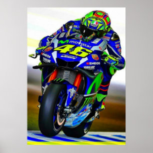 valentino rossi, moto gp legende, de dokter 46, poster