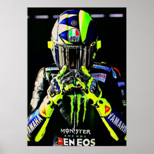 valentino rossi, moto gp legende, de dokter 46, poster