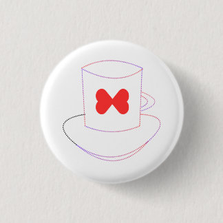 VALENTINS DAY TEES WITH GREAT VIBE RONDE BUTTON 3,2 CM