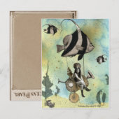 Valenzia & haar Angelfish Racer Briefkaart (Voorkant / Achterkant)