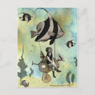 Valenzia & haar Angelfish Racer Briefkaart