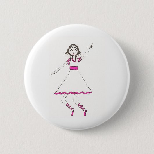 Valerie de Dancer Ronde Button 5,7 Cm (Voorkant)