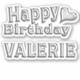 Valerie Happy Birthday Autocollants